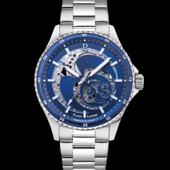 Montre Homme RCS Argenté Cadran Bleu Bracelet Acier Argenté 22 MM