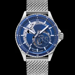 Montre Homme RCS Argenté Cadran Bleu Bracelet Acier milanais Argenté 22 MM