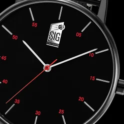 Montre Homme SIG Cadran Bracelet Acier Noir