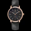 Montre Homme SPIRIT Cadran Noir Bracelet Cuir Noir