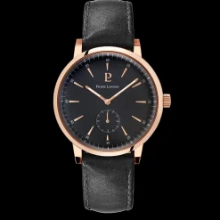 Montre Homme SPIRIT Cadran Noir Bracelet Cuir Noir