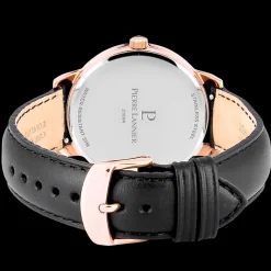 Montre Homme SPIRIT Cadran Noir Bracelet Cuir Noir